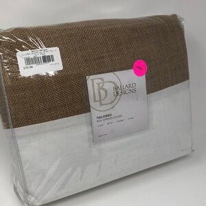 NWT Ballard Design Box Spring Cover for Double Size Bed!